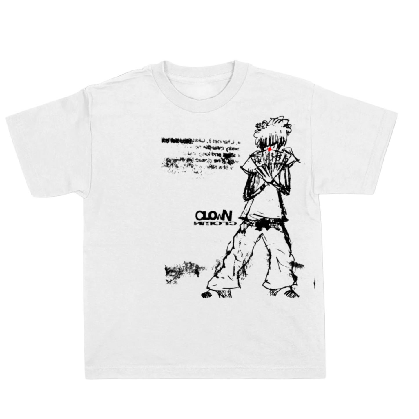 White Clown Money Spread T Shirt