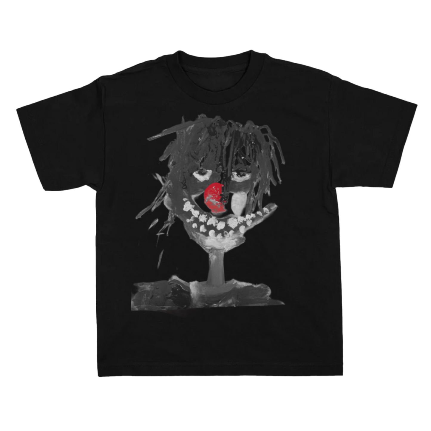 Black Clown Paint T Shirt