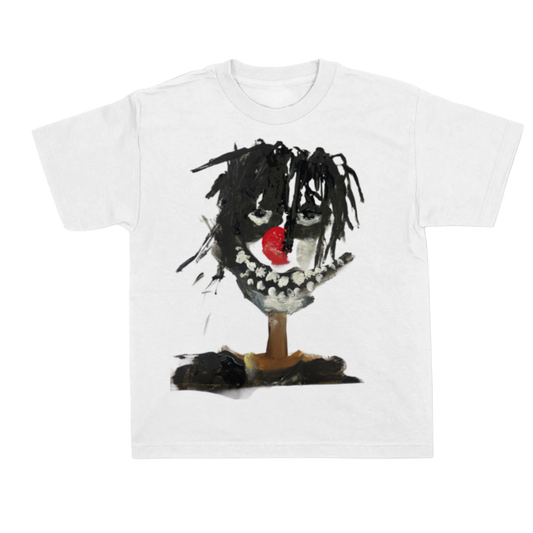 White Clown Paint T Shirt